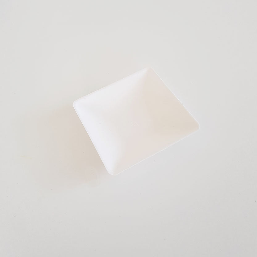 Piattino quadrato bianco 