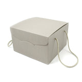 Scatola porta panettone basso quadrata bianca 