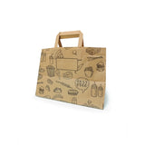 Shopper carta avana con disegni neri