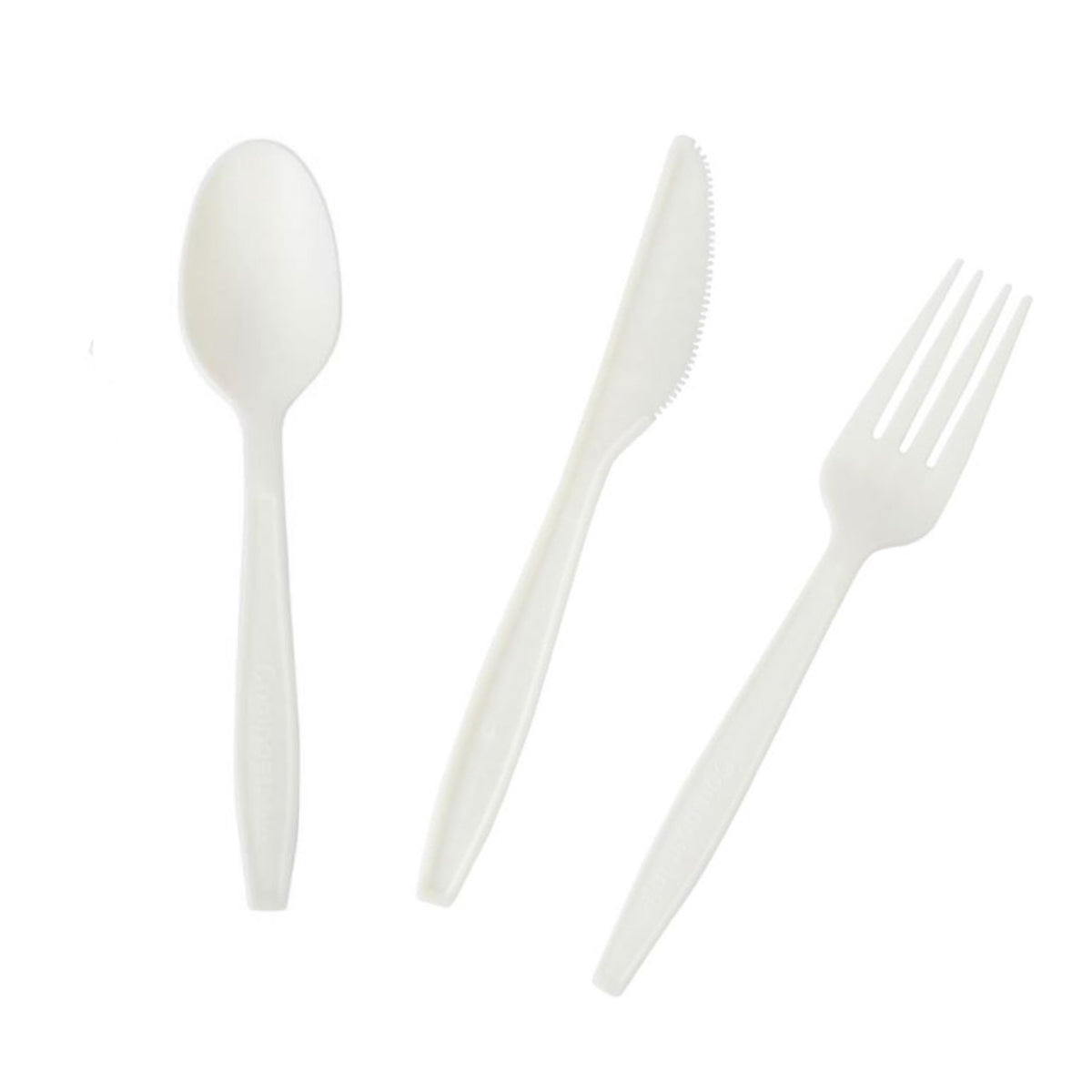 Posate bianche  monouso 