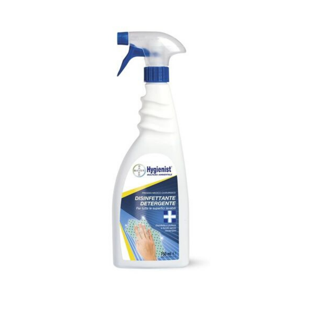 Flacone di disinfettante e detergente 
