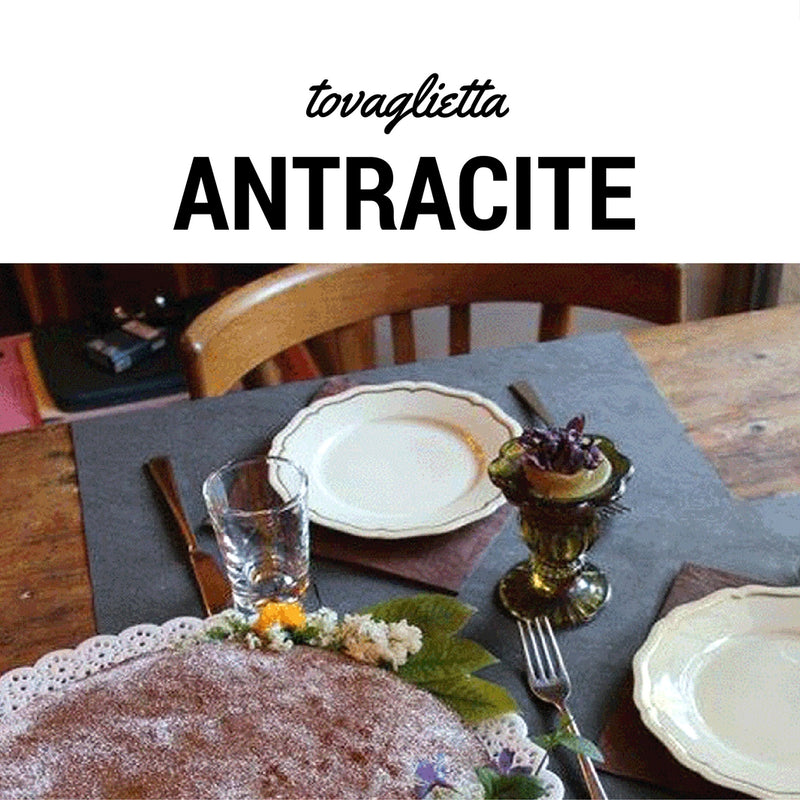 Banner per tovagliette color antracite 