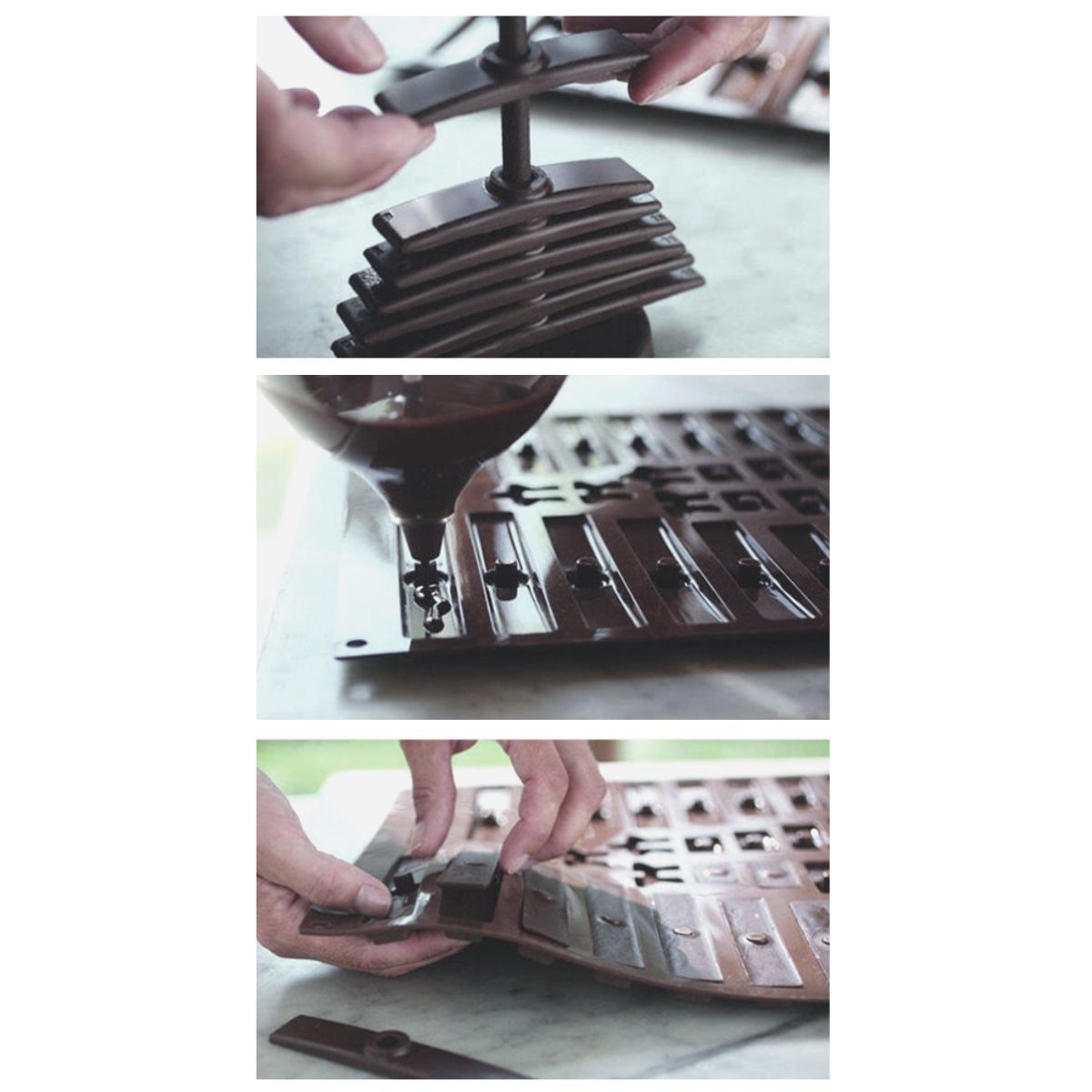Stampo per cioccolato come viene utilizzato