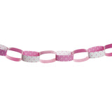 Festone bianco e rosa