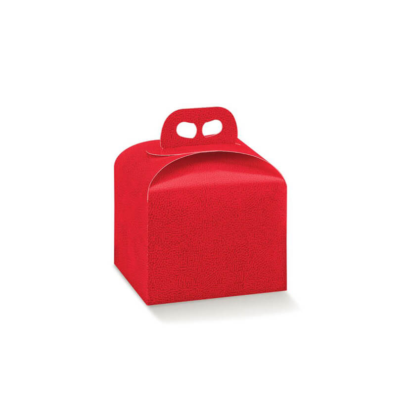 Scatola per panettone rossa