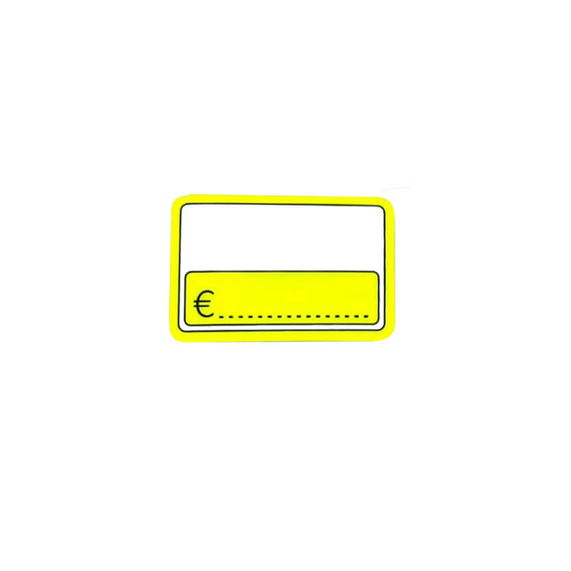 Cartellino giallo per prezzo