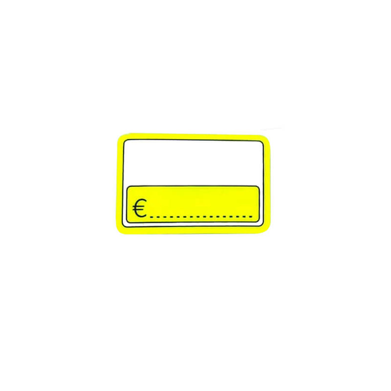 Cartellino giallo per prezzo