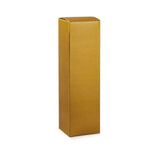 Scatola di cartone color oro per una bottiglia di vino 