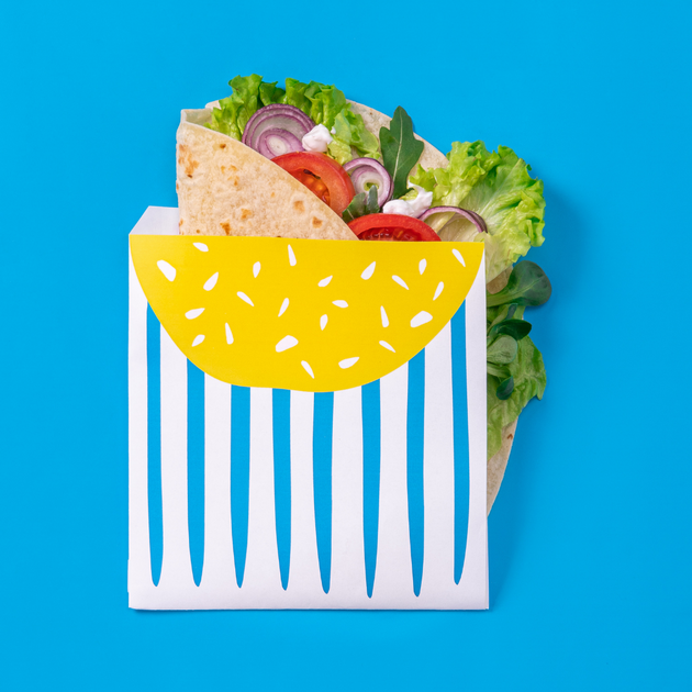 Sacchetto antigrasso per Hamburger Personalizzato