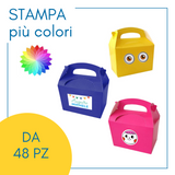 Scatole porta merenda personalizzabili a più colori 
