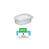 Disegno di vaschetta trasparente con coperchio anti appannamento 