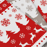 Dettaglio carte natalizie bianco e rosse 