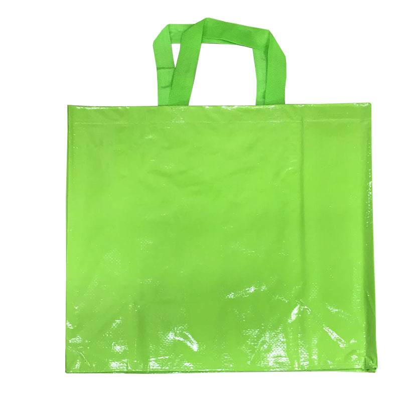 Shopper riutilizzabile di plastica verde 