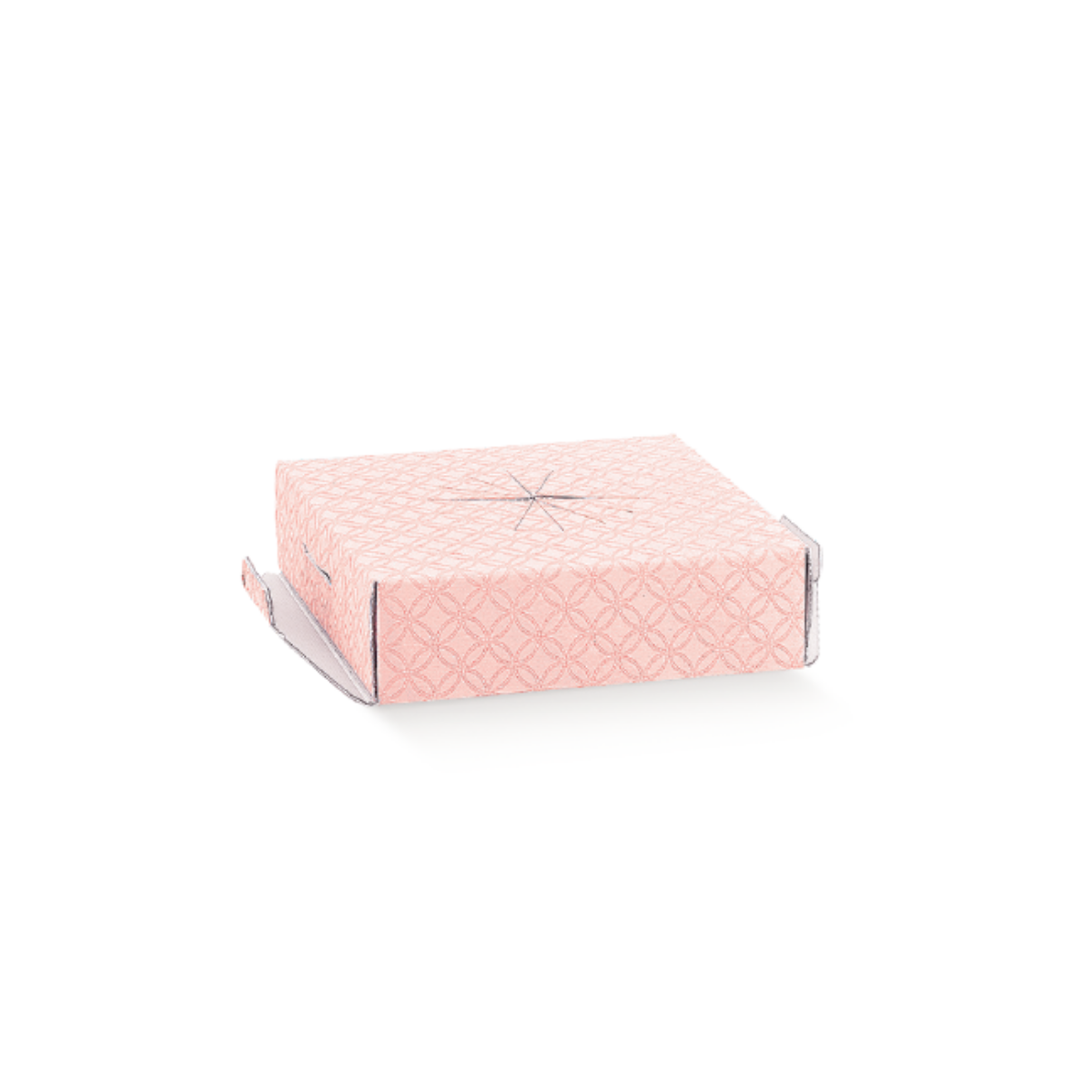 Base rosa per confezione uovo di pasqua di cioccolato