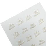 Dettaglio etichette Merry Christmas