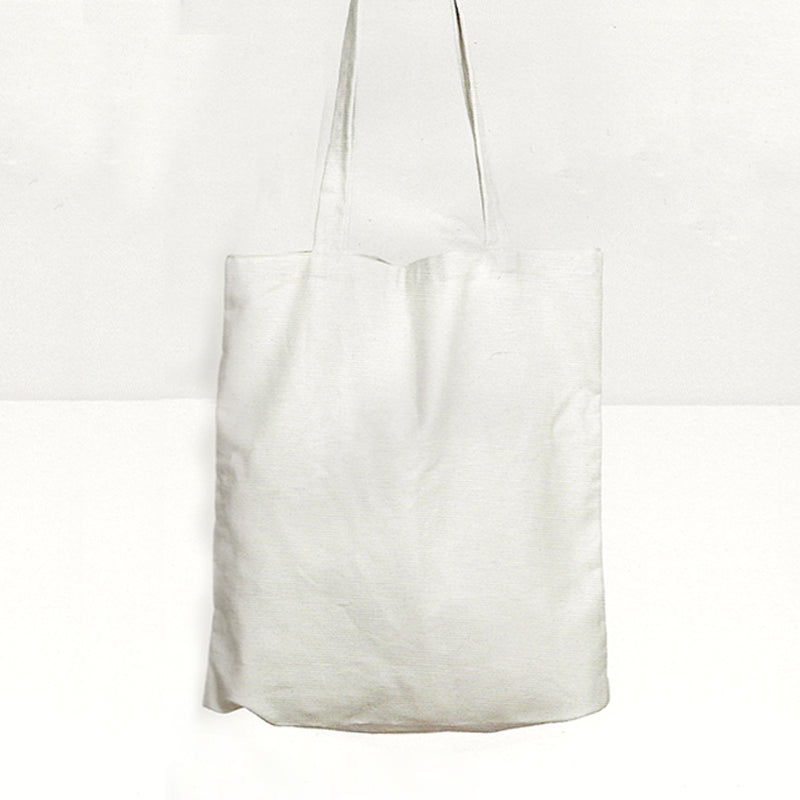 Shopper di tela bianca 