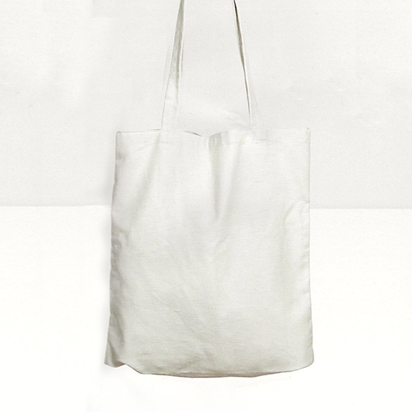 Shopper di tela bianca 