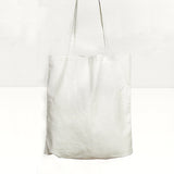 Shopper di tela bianca 
