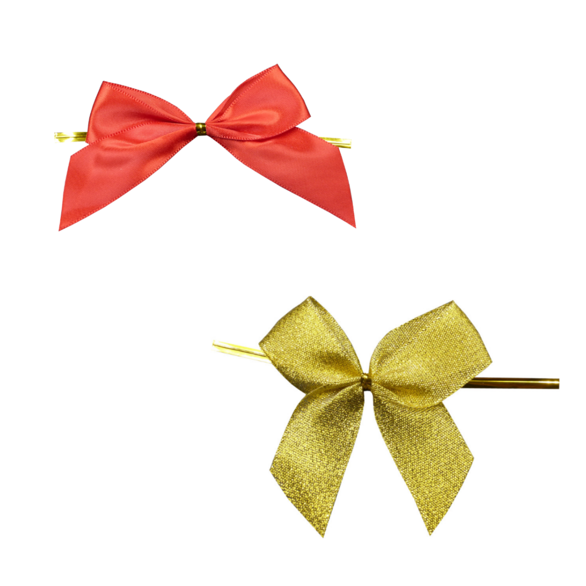 Fiocco rosso e fiocco dorato