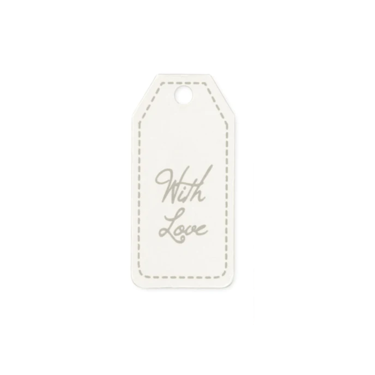 Cartellino bianco with love