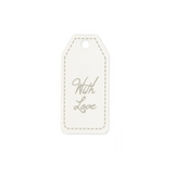 Cartellino bianco with love