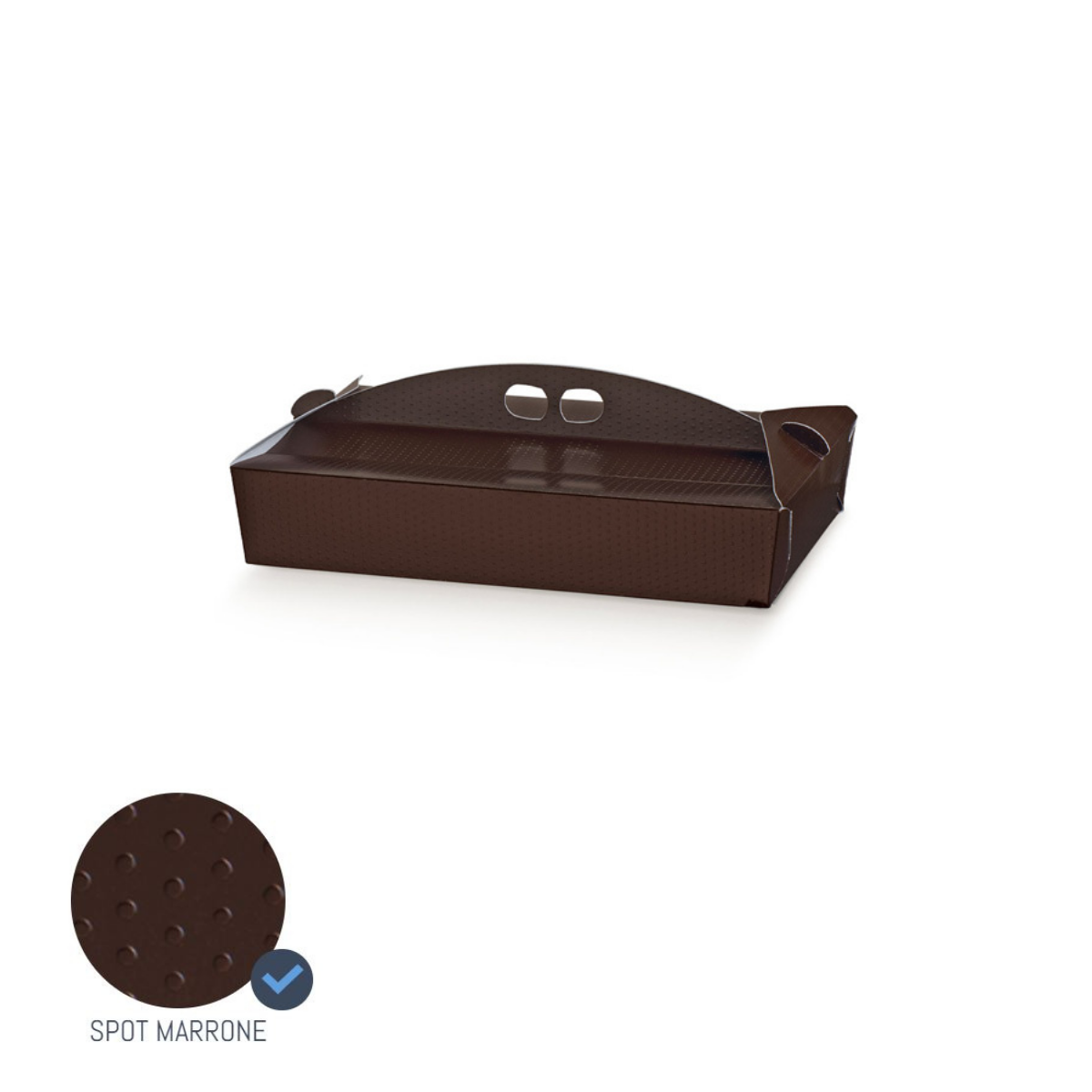 Scatola porta paste marrone