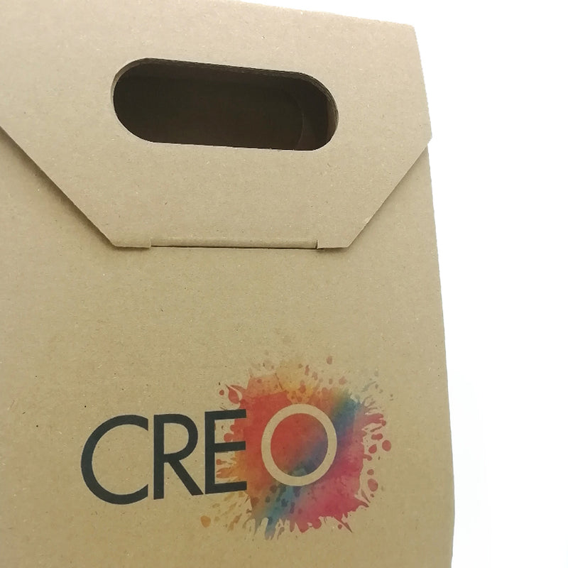 Porta bottiglie color avana personalizzata con il tuo logo 