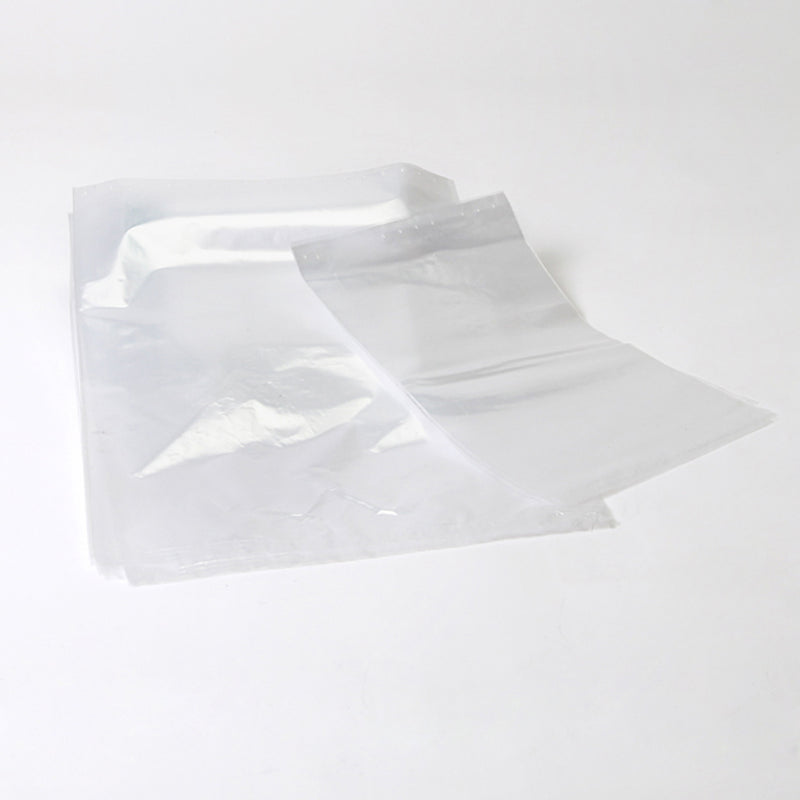 Buste di plastica traforate con due diverse misure 