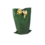 Busta verde con fiocco dorato 