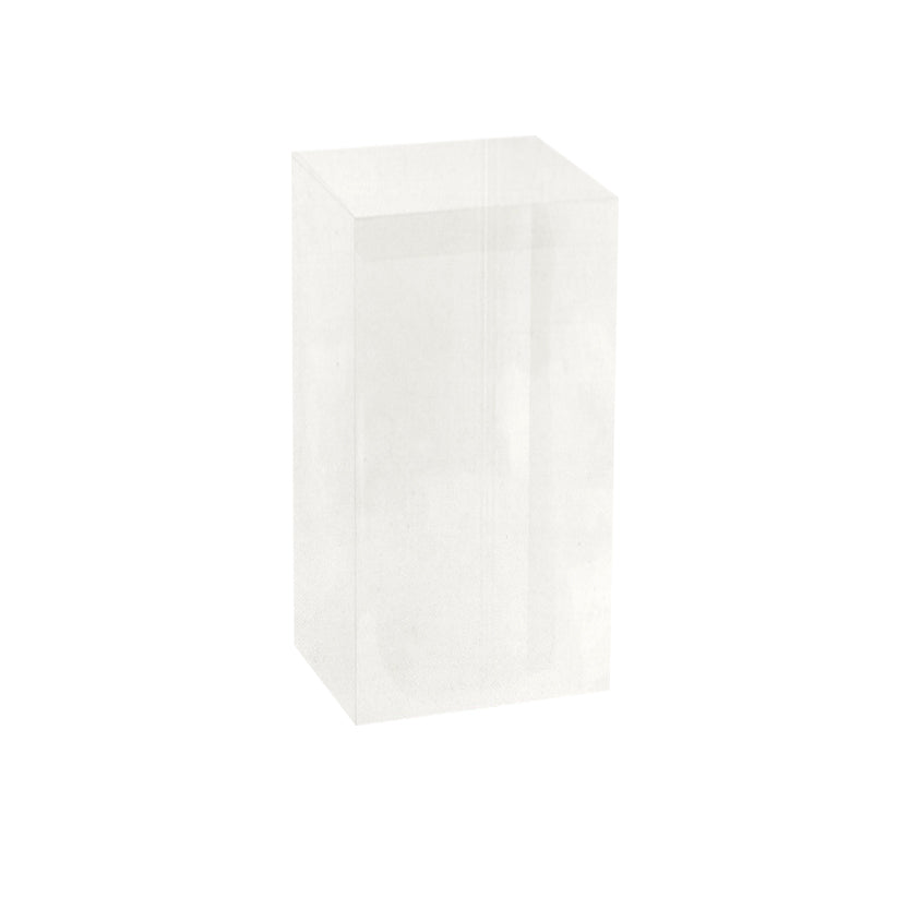 Scatola rettangolare di plastica trasparente 