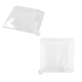 Coperchio rettangolare di plastica trasparente 