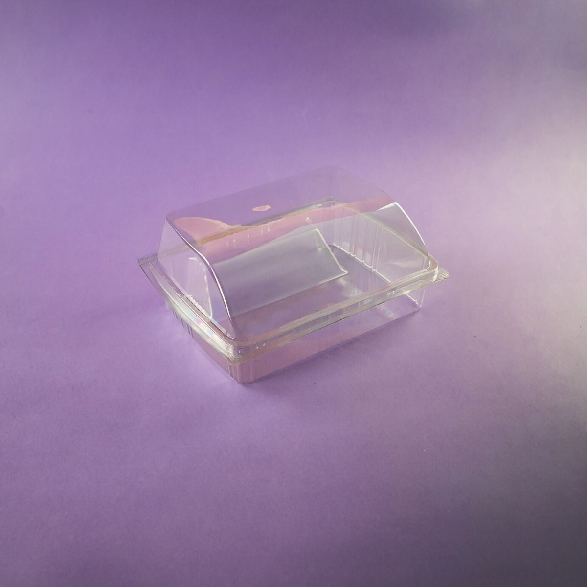 Scatola per dolci trasparente con coperchio, di plastica, vuota