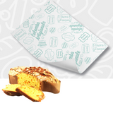 Carta alimentare per colomba artigianale con colomba pasquale