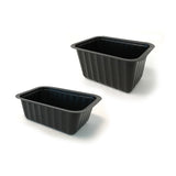 Cestini di plastica neri due diversi formati