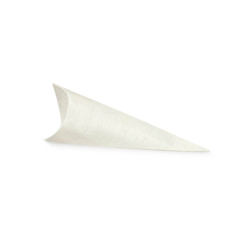 Cono bianco per confetti