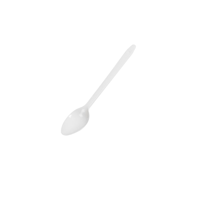 Cucchiaino di plastica bianco lungo 
