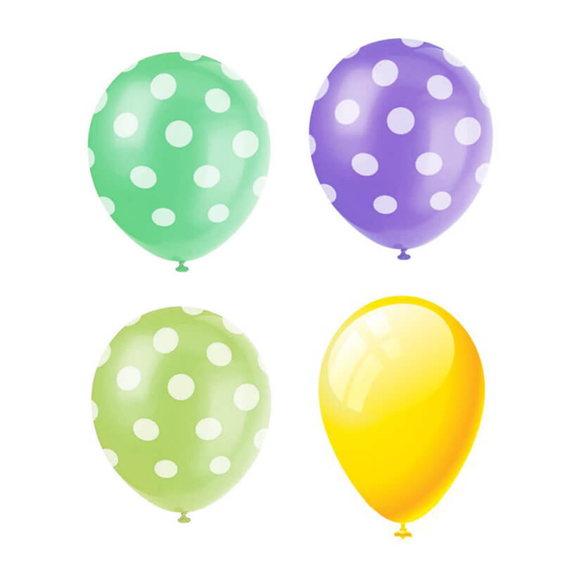 Palloncini colorati, diverso colori 