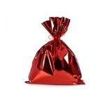 Busta da regalo rosso metallizzata piena 