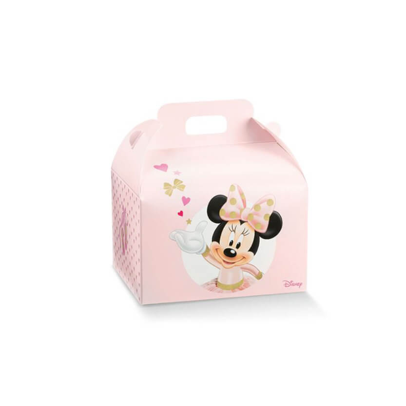 Scatola per bomboniera rosa con Minnie