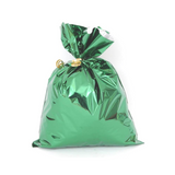 Buste regalo metallizzate verdi piena 