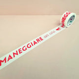 Nastro adesivo bianco personalizzato maneggiare con cura 