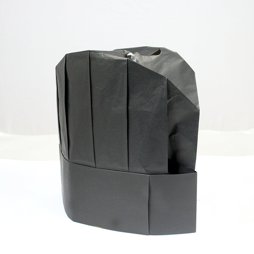 Cappello usa e getta da chef, nero