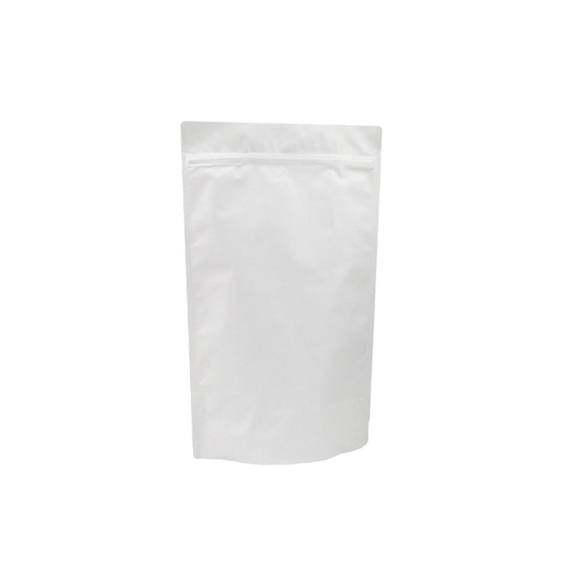 Busta di plastica bianca con zip 