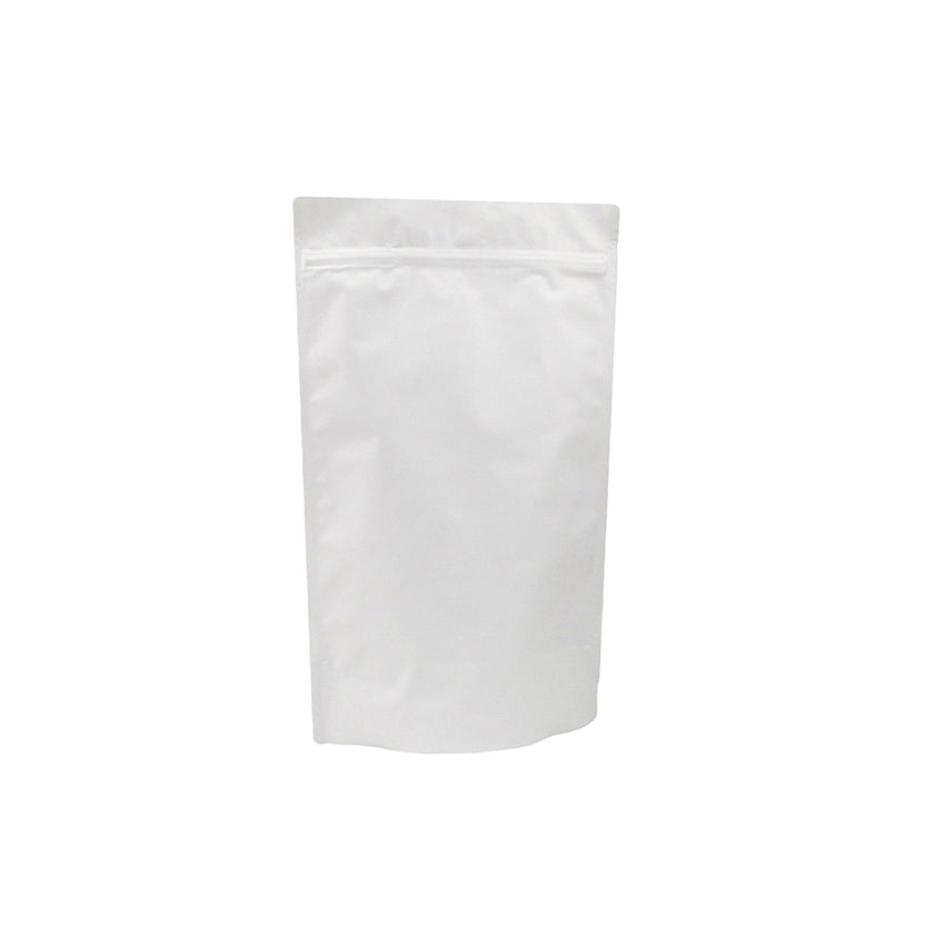 Busta di plastica bianca con zip 