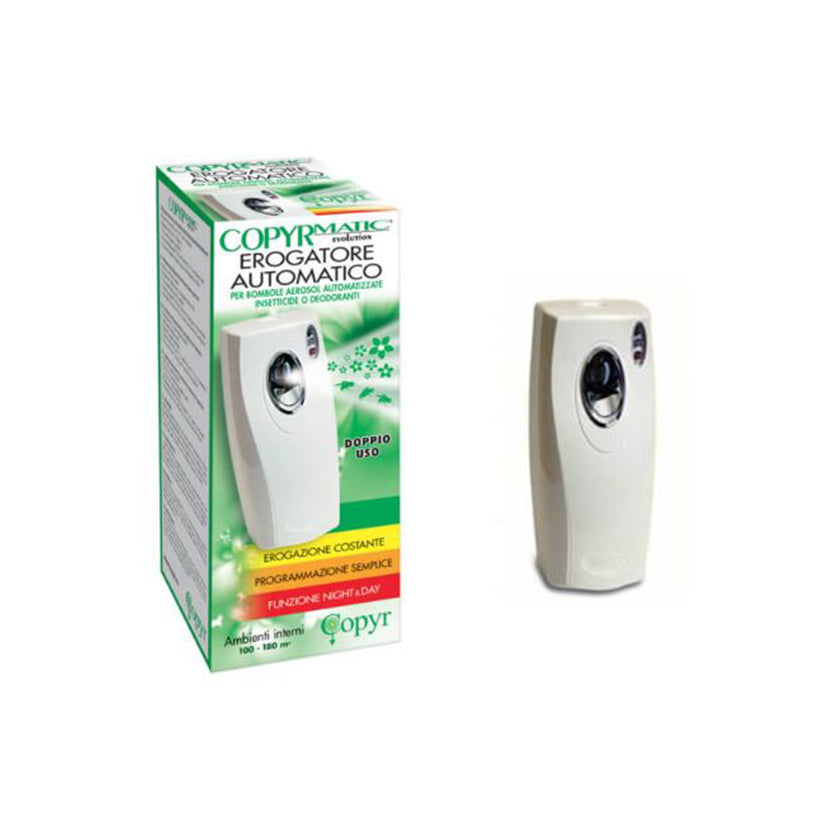 Erogatore automatico di profumo solo e nella sua confezione
