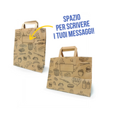 Shopper avana con spazio per scrivere i tuoi messaggi