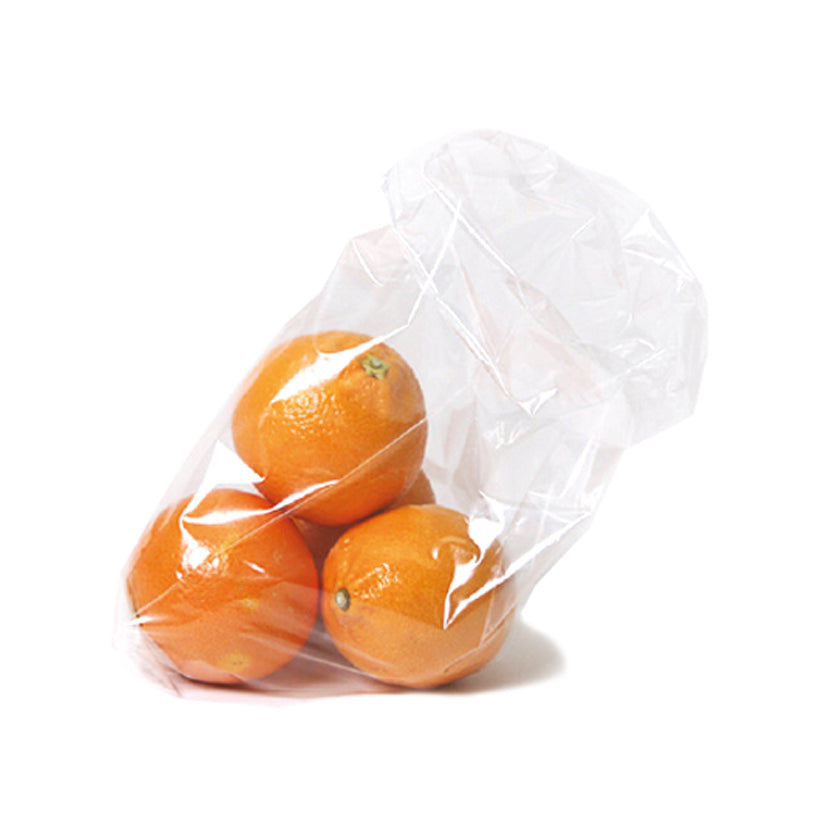 Sacchetto di plastica con tre arance 