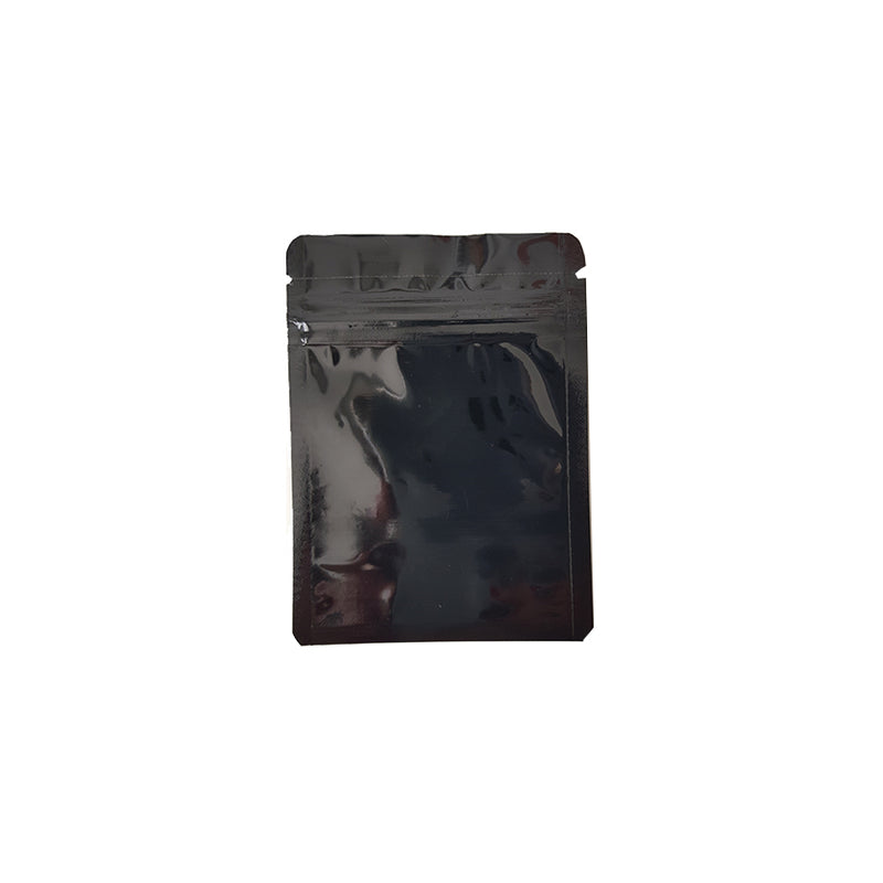 Busta di plastica con zip color nero