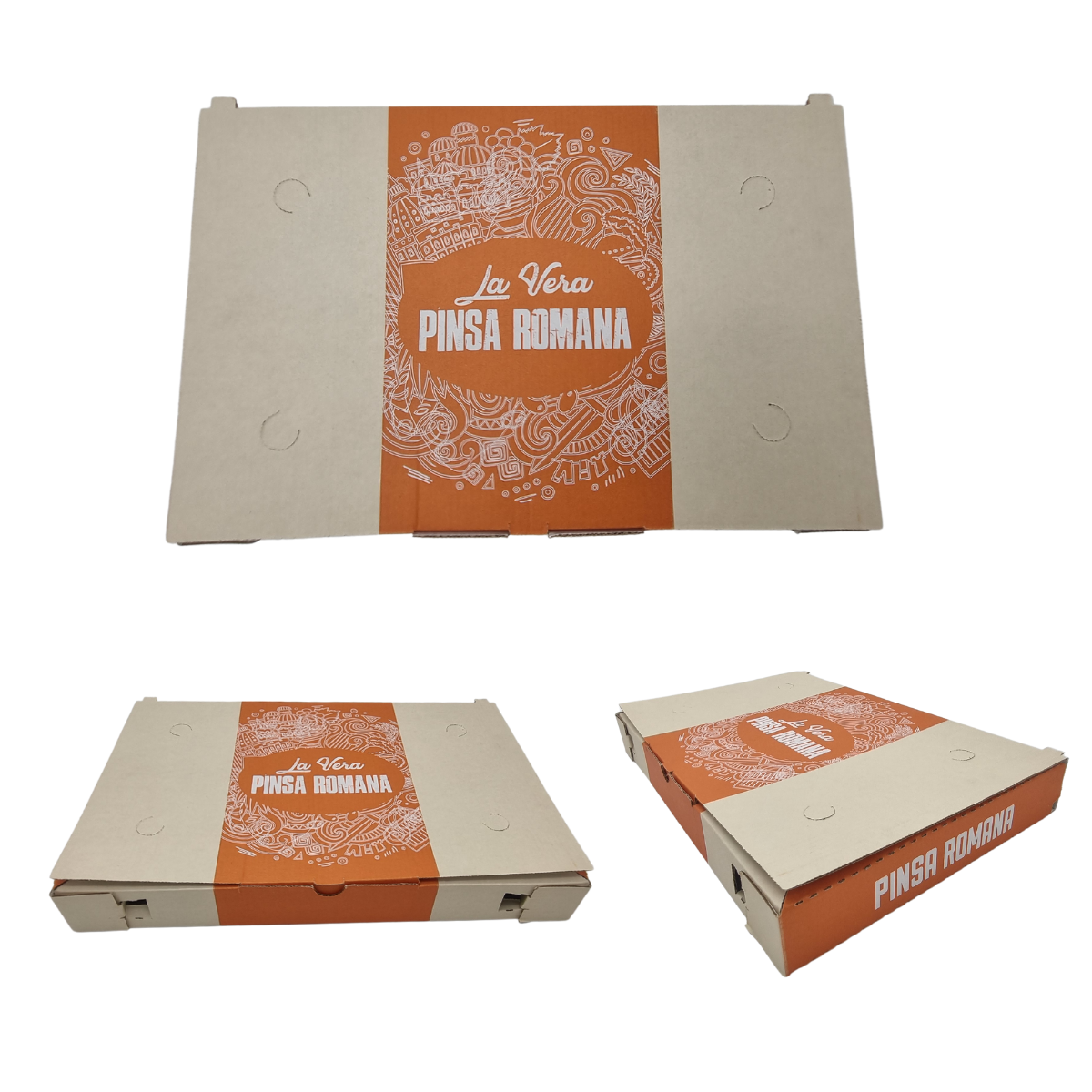 Scatola di cartone per pizza, personalizzata con il logo 