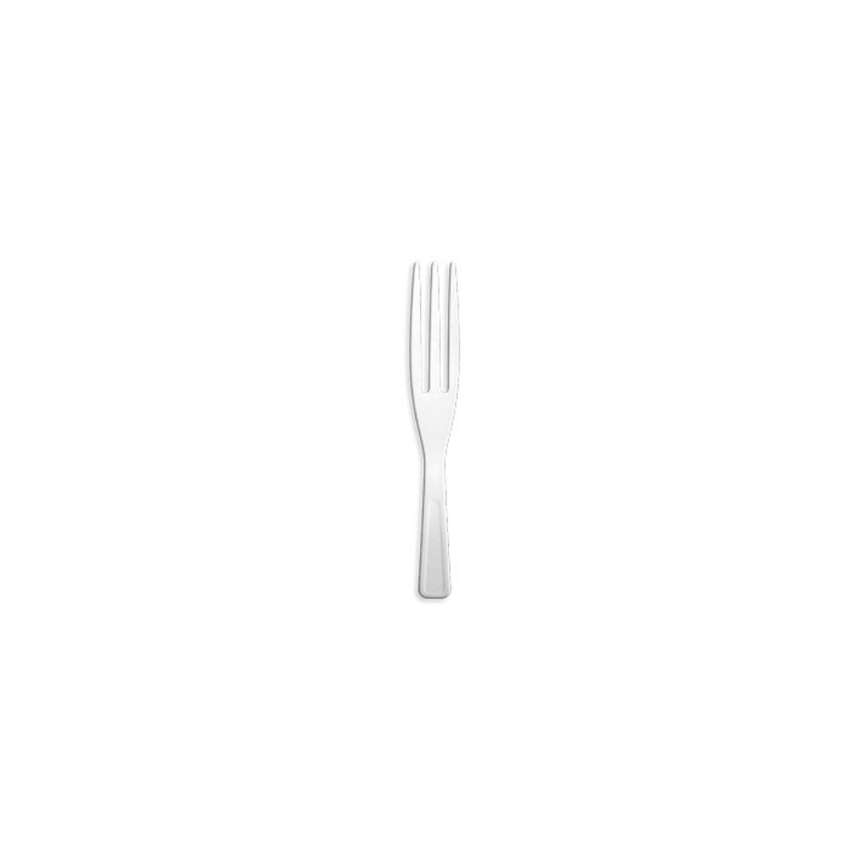 Forchettina di plastica bianca